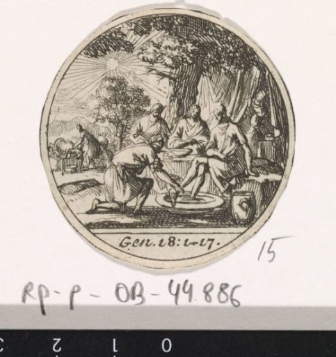 Abraham Washes the Feet of the Three Angels