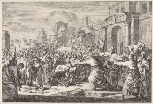 Inhabitants of Lystra Wish to Offer Oxen to the Two Apostles