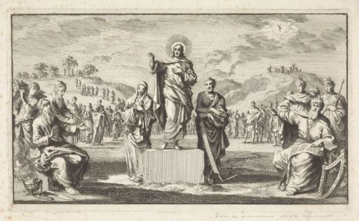 Christ on a Pedestal with His Ancestors Around Him