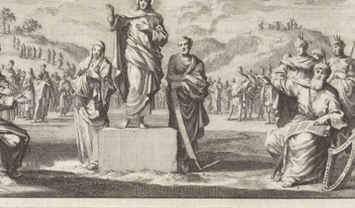 Christ on a Pedestal with His Ancestors Around Him