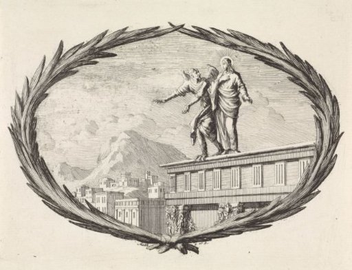 The Temptation of Christ by the Devil on the Temple