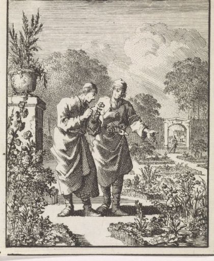 Two Men in a Garden