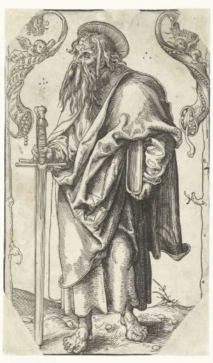 Saint Paul with sword and book