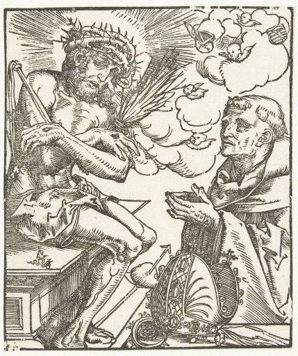 Saint Bernard Adoring the Man of Sorrows