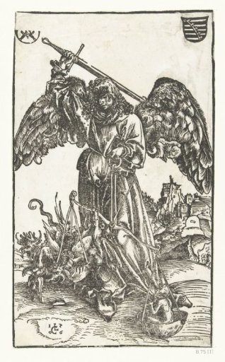 Archangel Michael Slaying Satan and Weighing a Soul