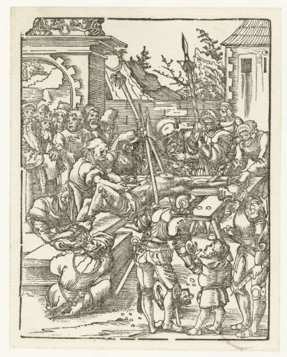Martyrdom of Saint Bartholomew as he is flayed alive