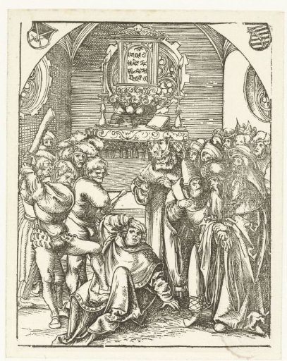 Saint Judas Thaddeus dies a martyr's death with a club