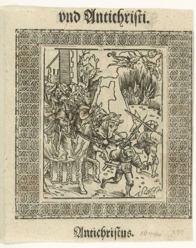 Pope and his retinue on horseback