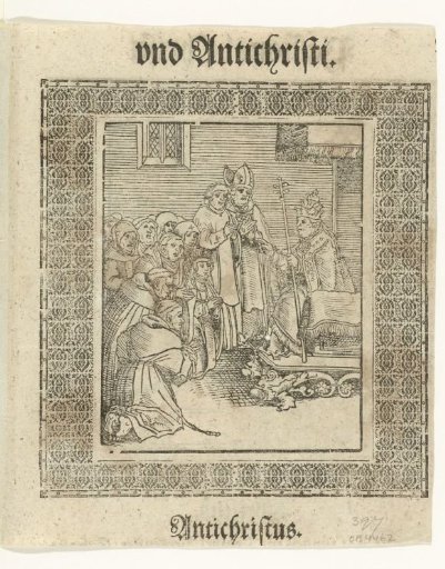 Pope blessing monks and nuns