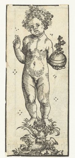 Statue of the Christ Child with the imperial orb