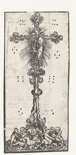 Cross with Mary with child