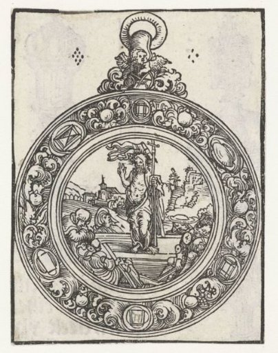Reliquary in the form of a medallion with the Resurrection of Christ