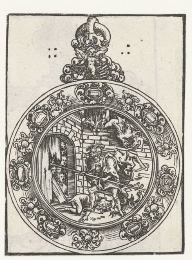 Reliquary in the form of a medallion with Christ in Hell