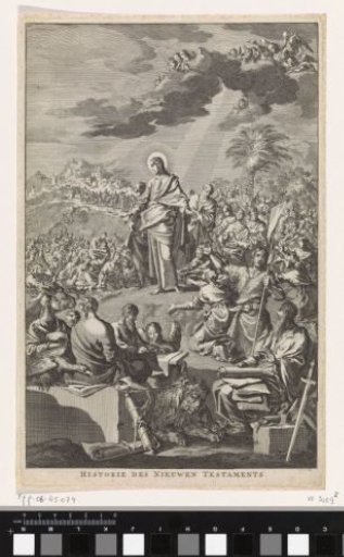 The Sermon on the Mount with Christ and the Four Evangelists