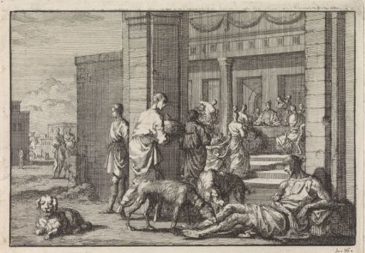 Lazarus Begging at the Rich Man's Banquet