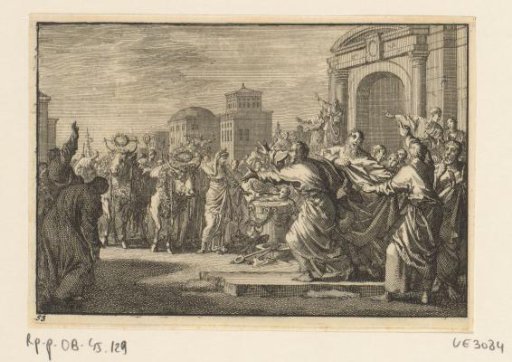 The Inhabitants of Lystra Wish to Sacrifice Oxen to Paul and Barnabas