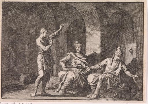 Joseph interprets the dreams of the baker and the cupbearer