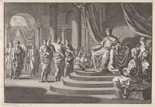 Zerubbabel before King Darius