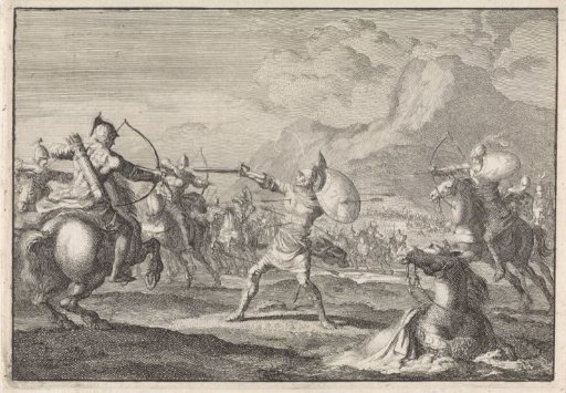 Demetrius Seleucus Defending Himself Against Shooting Horsemen