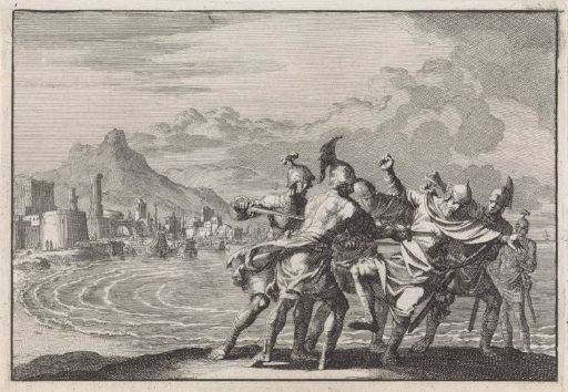 Malichus Killed on the Beach by Four Soldiers