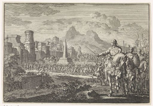 Titus cut off from his other followers with a few horsemen