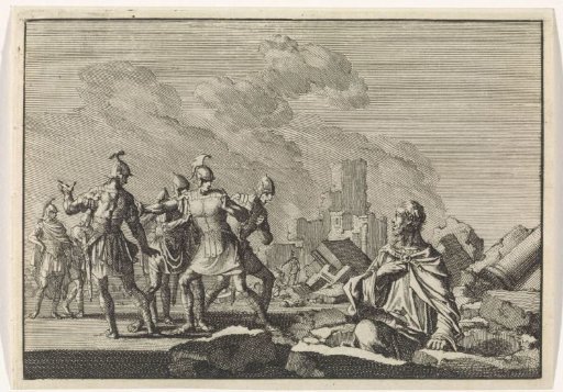 Simon, son of Giora, emerges from the ruins of the temple