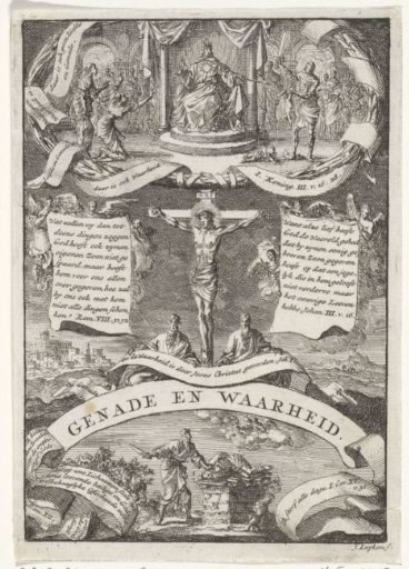 Title page for: Herman Franken's 'Scriptural Consideration of Grace and Truth', 1706