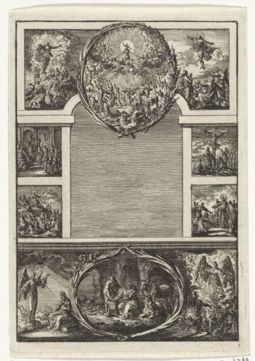 Title page for: Kornelis van Hoek's 'The Humiliated and Exalted Christ', 1706