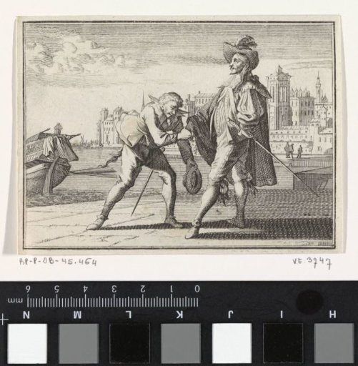 Man Kissing the Hand of a Nobleman on a Quay