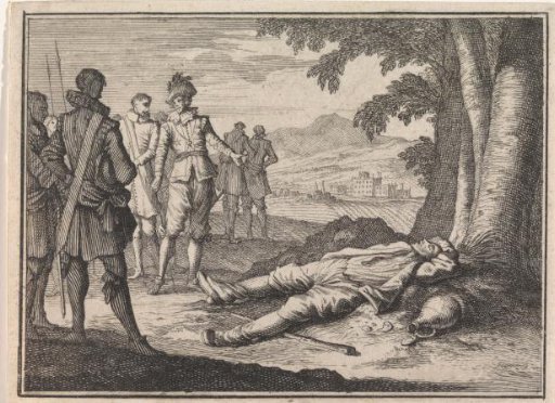 Philip the Good Finds a Drunk Peasant Under a Tree