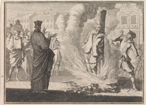Man Burned Alive While a Cleric Speaks to Him