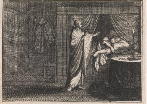 Deceased father appears to his sleeping son