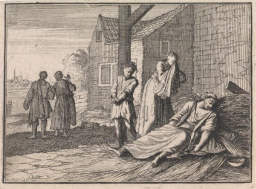 Woman dies on a dung heap in the presence of her two children.
