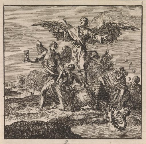 Pious spirit spreads its wings.
