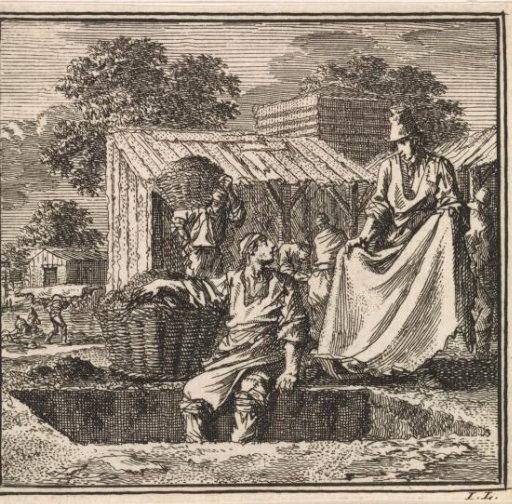 Man sitting at the edge of a deep pit