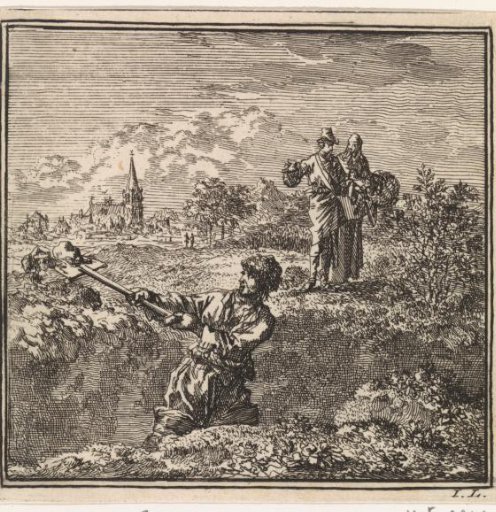Man digging a deep pit in search of mustard seed
