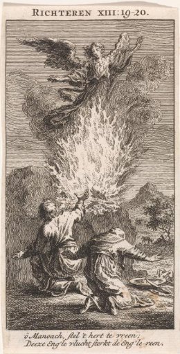 Manoah and His Wife See the Angel Ascend in the Flame of Their Offering
