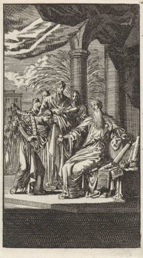 King David Receiving His Harp