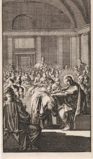 Christ Laying His Hand on the Crooked Woman