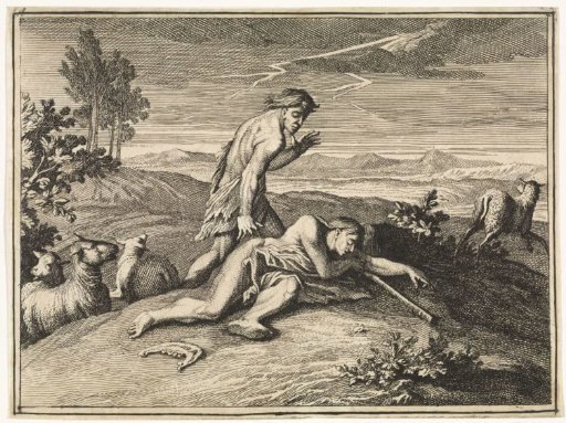 Cain Fleeing After the Murder of Abel