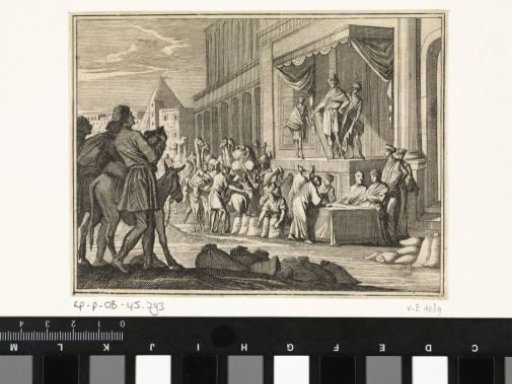Joseph Distributes the Grain in Egypt
