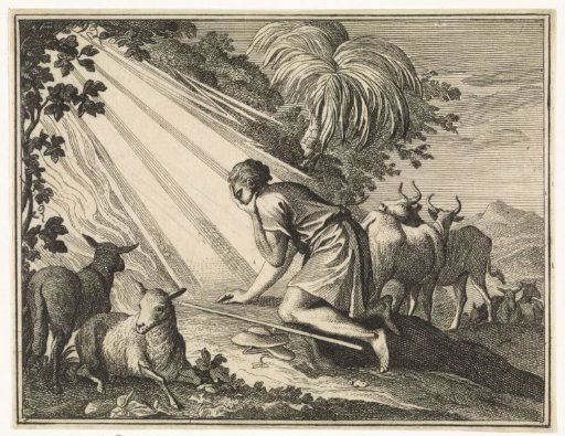 Moses Kneels Before the Burning Bush