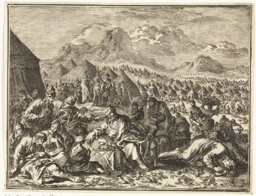 Israelites Falling Sick from the Quails They Eat