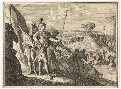 Gideon Ordering His Men to Drink Water