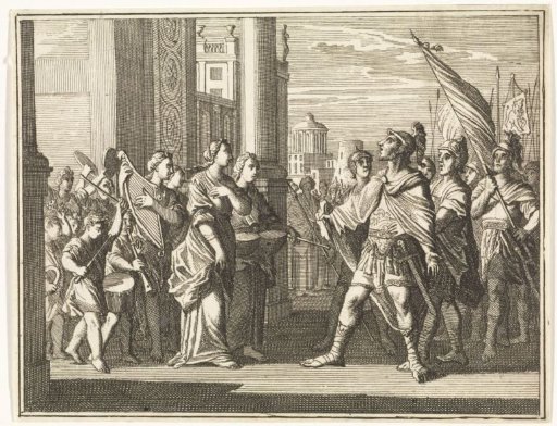 Jephthah Welcomed by His Daughter