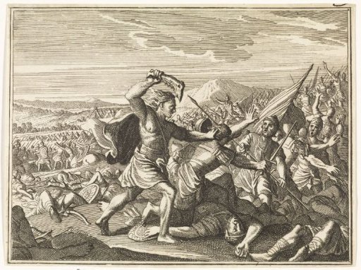 Samson Defeats the Philistines with a Jawbone of an Ass