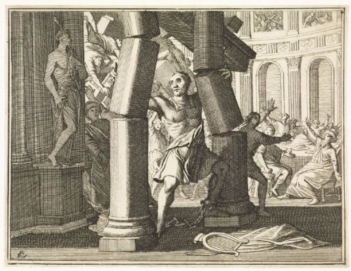 Samson Destroys the Temple of the Philistines