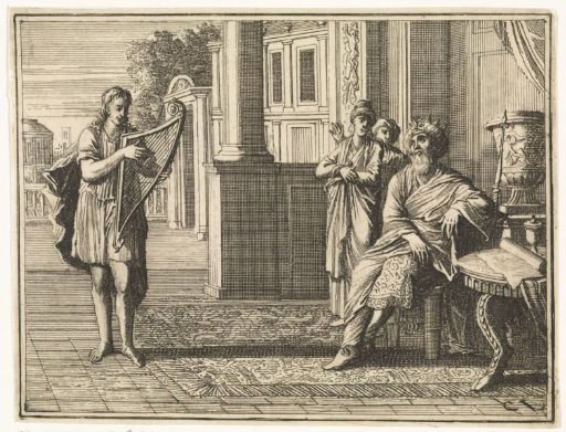 David Playing the Harp for Saul