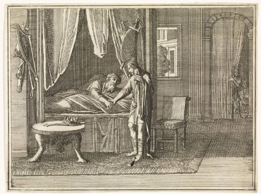 David, on His Deathbed, Gives His Last Admonitions to Solomon