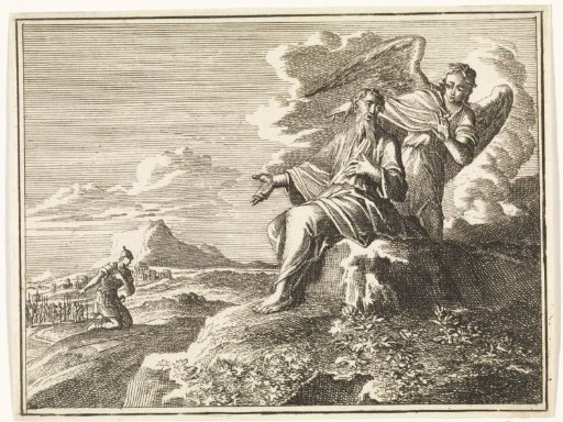 Elijah, Admonished by an Angel, Heeds the Plea of the Captain Sent by Ahaziah